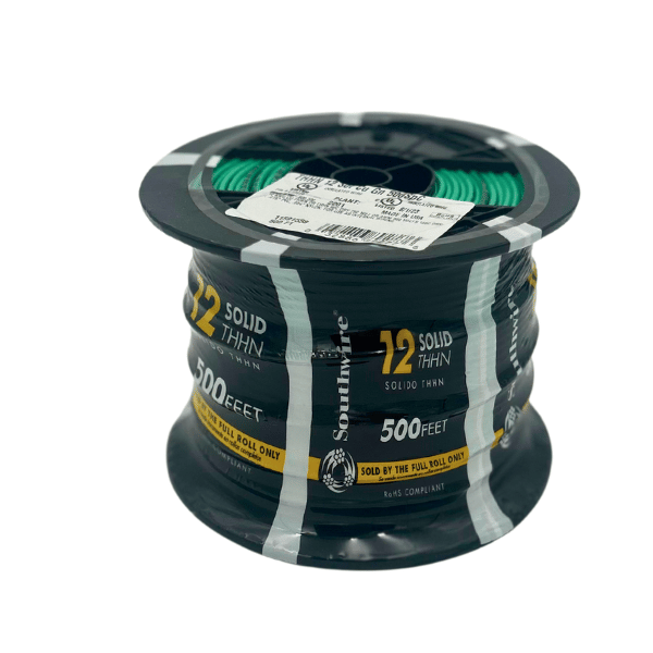 12AWG Solid THHN 500FT (Green)