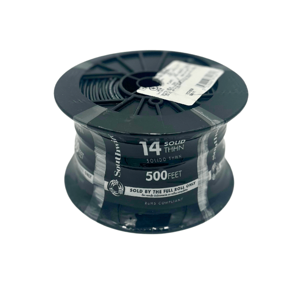 14AWG Solid THHN 500FT (Black)