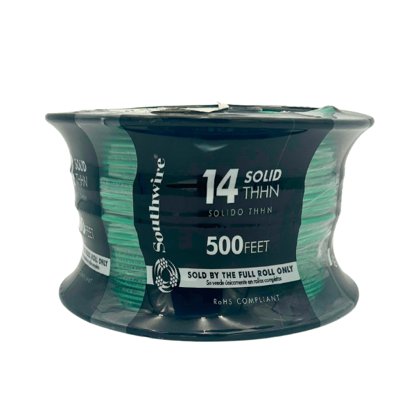 14AWG Solid THHN 500FT (Green)