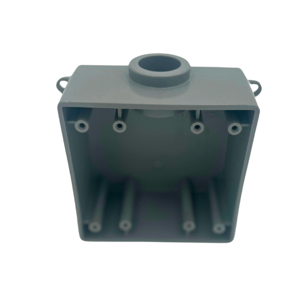 2-Gang Weatherproof 1-Hole PVC FSE Box 3/4"