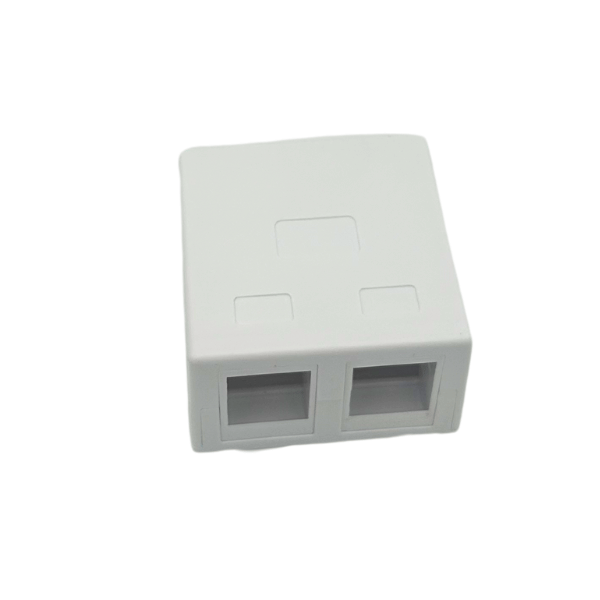 2-Port Blank Surface Mount Keystone Box