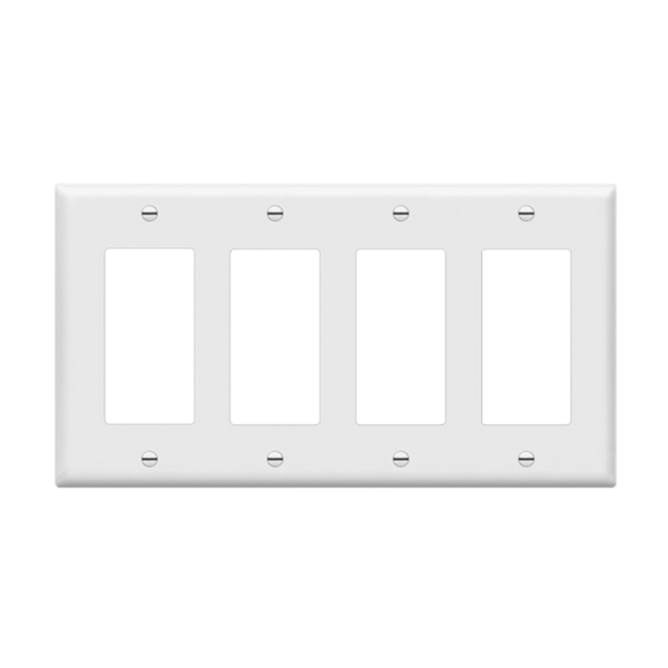 Enerlites polycarbonate thermoplastic wall plates are manufactured to provide durability, flexibility, and resilience to bending and high impacts.