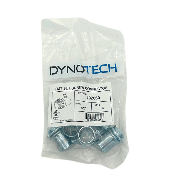 EMT Set Screw Connectors 1/2" (5-Pack)