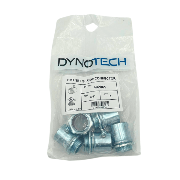 EMT Set Screw Connectors 3/4" (5-Pack)