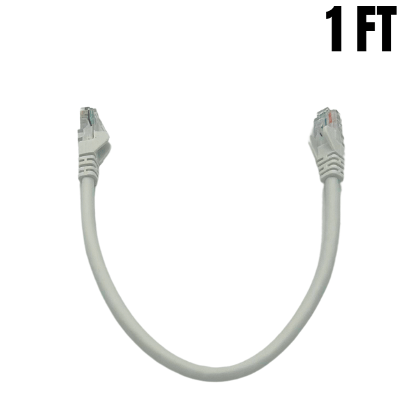 CAT6 Patch Cord (Ethernet Cable) White 1FT