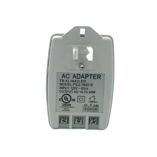 AC Adapter Power Supply Tamper-Resistant 16.5 VAC 2AMP