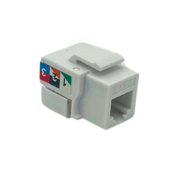 CAT3 Telephone Keystone Jack (White)