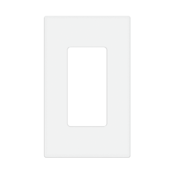 1-Gang Screwless Decorator Wall Plate (White)