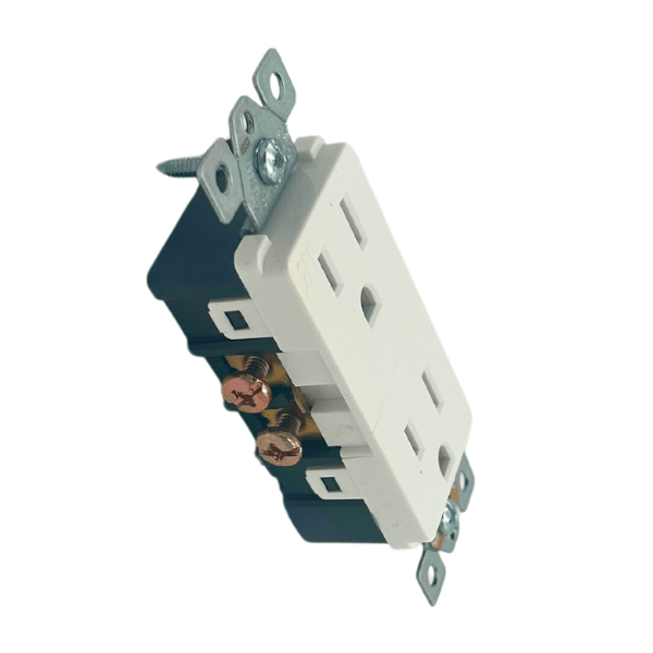 Decorator Duplex Receptacle 15A Tamper Resistant (White)