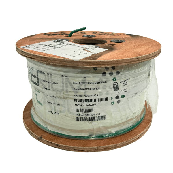 6AWG Stranded THHN Green Spool