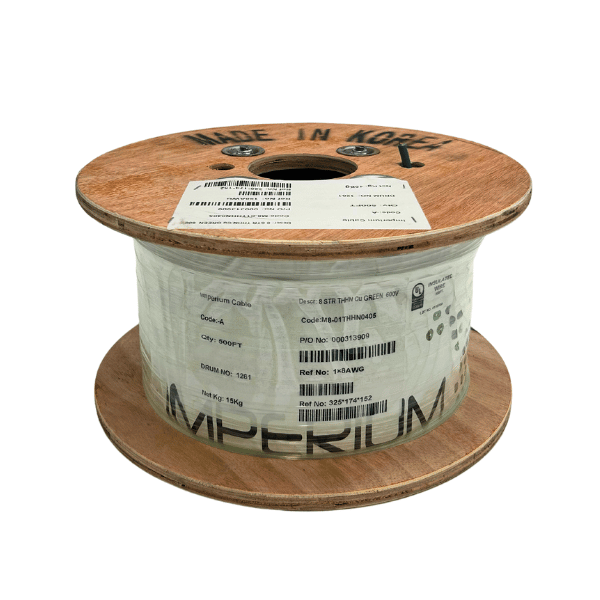 8AWG Stranded THHN Green Spool